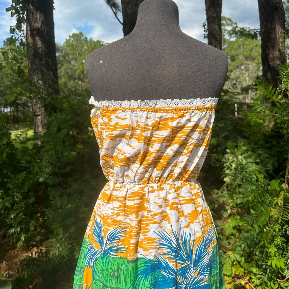 Beach Tropical Vintage Handmade Tiki Hula Girl Hawaiian Small Strapless Cute - Picture 8 of 11